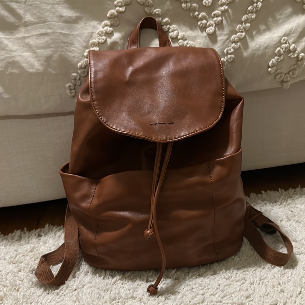 Faux Leather back pack